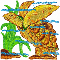 Turtle Embroidery Design 3 Turtle Embroidery Design 3